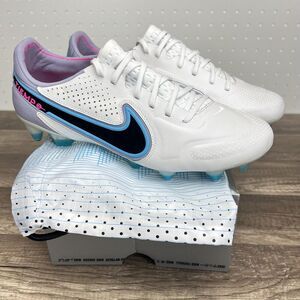 Nike Tiempo Legend 9 Elite SG-PRO AC White Blue Soccer Cleats DB0822 Mens 12.5